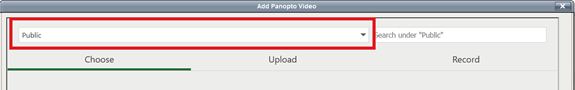 Panopto-HTML button select folder